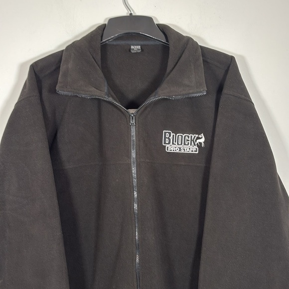Men’s Jacket Coat Thick Fleece Work Chore Winter Hunting Outdoors Black 2XL Zip - Picture 2 of 6